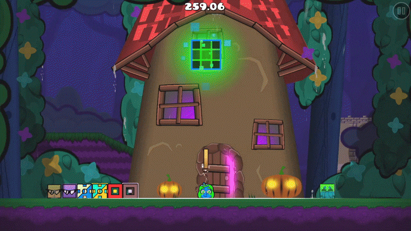 Player collecting a unverified User Coin on the level "Clov3rCute BOSS" by NonCloud.