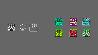 Art of a new castle-like icon, sent by RobTop on Discord.