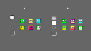 Art of two versions of an icon based on Boomlings. Version "B" was chosen in the end.
